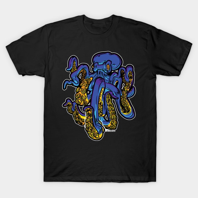 Giant Blue Octopus T-Shirt by eShirtLabs